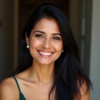 Headshot portrait of Ms. Deepika Singh, a passionate jewelry designer with a welcoming smile